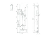 BEVER smaldeurslot 1004 - as 72mm - vp 24mm