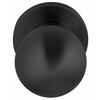 ARTITEC bouton rond fixe sur rosace O50mm - simple - sans ergots - RVS noir