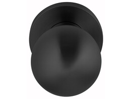 ARTITEC bouton rond fixe sur rosace O50mm - simple - sans ergots - RVS noir