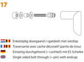 ARTITEC set de fixation pour tirant - FIX 17 - 35-72mm