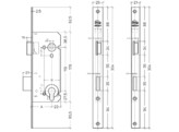 LITTO cilinderslot A2609 - as 110mm - vp 25x304mm - inox look