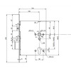 ABLOY EL520 Certa  Public  motorslot - zelfvergrendelend - 72mm E55