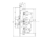 ABLOY EL460 Solenoideslot - As 92mm - 1-zijdige controle - zelfvergrendelend