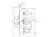 ABLOY serrure solenoide EL460 - A92mm - E45mm - autobloquante - tt 24x300mm