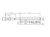 YALE afsluitbaar opzetslot bruin
