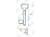 Cle a gorge pleine - 80 x 7mm