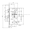 ABLOY serrure solenoide EL560 - axe 72mm - controle 1 cotes