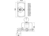 ZEISS IKON krallfix afsluitbare draaiknop bruin