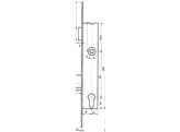 DYLA smaldeurslot 77B met val - as 110mm - vp inox