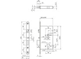 ABLOY paniekslotkast zelfvergrendelend - As 72mm