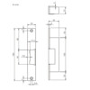 EFFEFF deuropener 342UF - beveiligingsuitvoering - DC - fail safe - 12 EN 24V DI