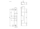 EFFEFF deuropener 342UF - beveiligingsuitvoering - DC - fail safe - 12 EN 24V DI