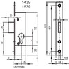 WILKA nachtslot 1439 - vp 24mm verzinkt