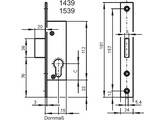 WILKA serrure dormant tt 24mm zingue -