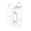 SEWOSY deuropener mechanische fail secure 12V-24V AC/DC met geheugen