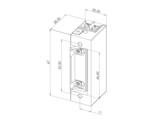 SEWOSY deuropener mechanische fail secure 12V-24V AC/DC met geheugen