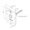 SEWOSY drukknop infrarood bicolor 12/24V met grote plaat wisselrelais