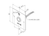 SEWOSY bouton poussoir infrarouge bicolore 12 / 24V avec relais inverseur grande