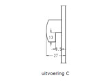 SOBINCO bijzetslot 8027P met verstevigde haak C - E25