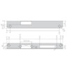 GEZE gache angle - reversible - 250x25x32x2mm inox