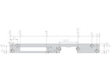 GEZE sluitplaat deuropener- RVS vlak 250x25x3mm - keerbaar