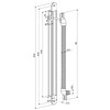 ABLOY EA281 kabelovergang inbouw 45cm  180 