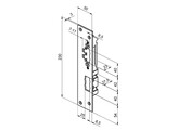 ABLOY sluitplaat voor EL532 HS - 230 x 50 x 3mm - draairichting 1/3 DIN Links