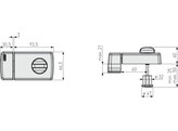 ABUS verrou de porte avec bouton 2110