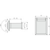 ABUS deurspion 2300 met afdekkap - deurdikte 35-53mm